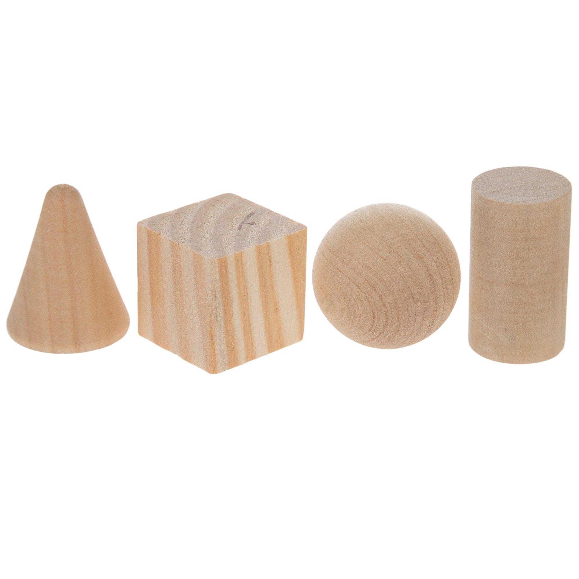 Giant Wooden Shapes - 60 Pieces