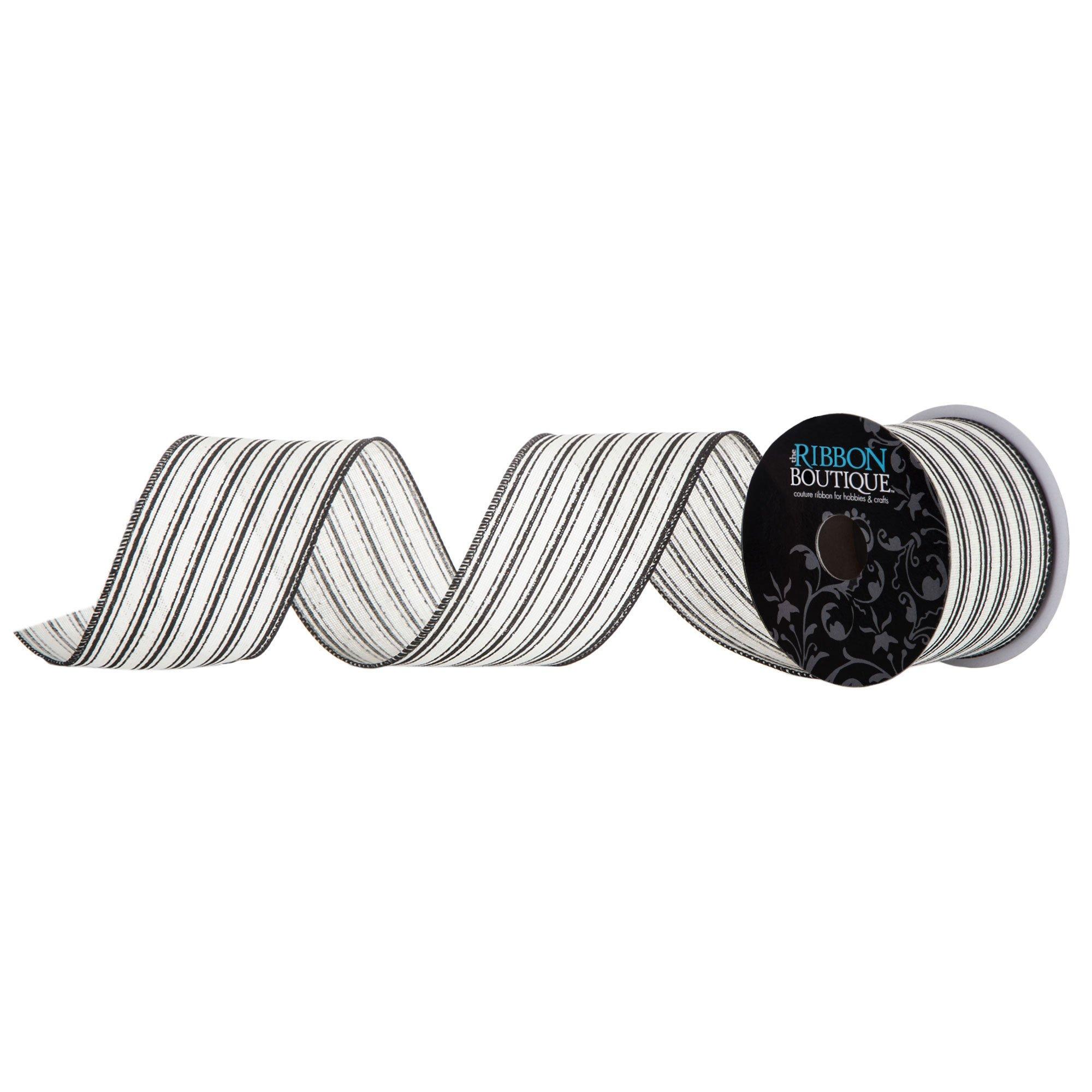 Black & White Houndstooth Wired Edge Ribbon - 2 1/2, Hobby Lobby