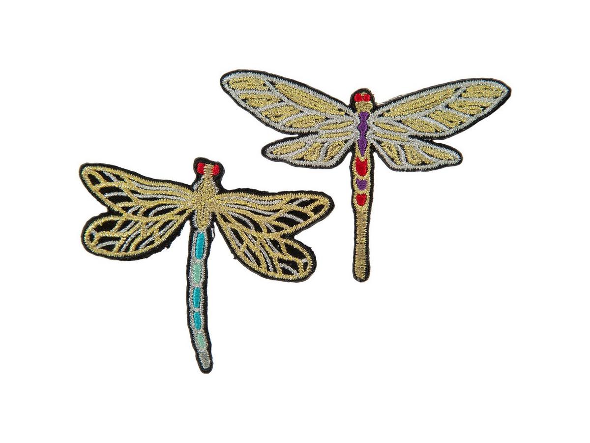 20pieces Dragonfly Embroidery Iron On Patches Applique Patch Lace Fabric Sticker Scrapbooking Craft Clothes Sewing Th375