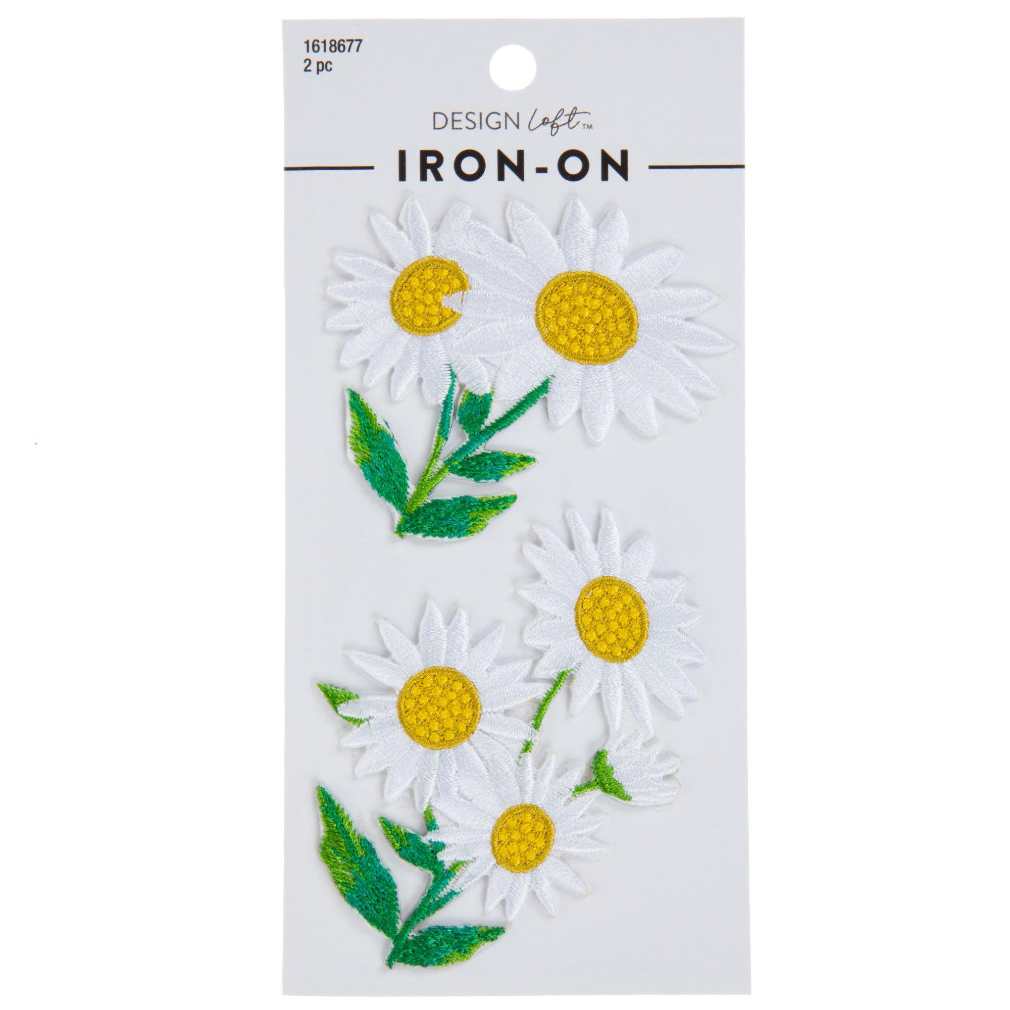 Daisy Flower Iron-On Patch, Hobby Lobby