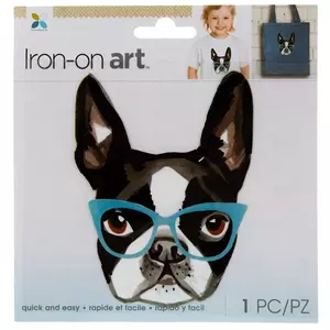 Dog With Glasses Iron-On Transfer
