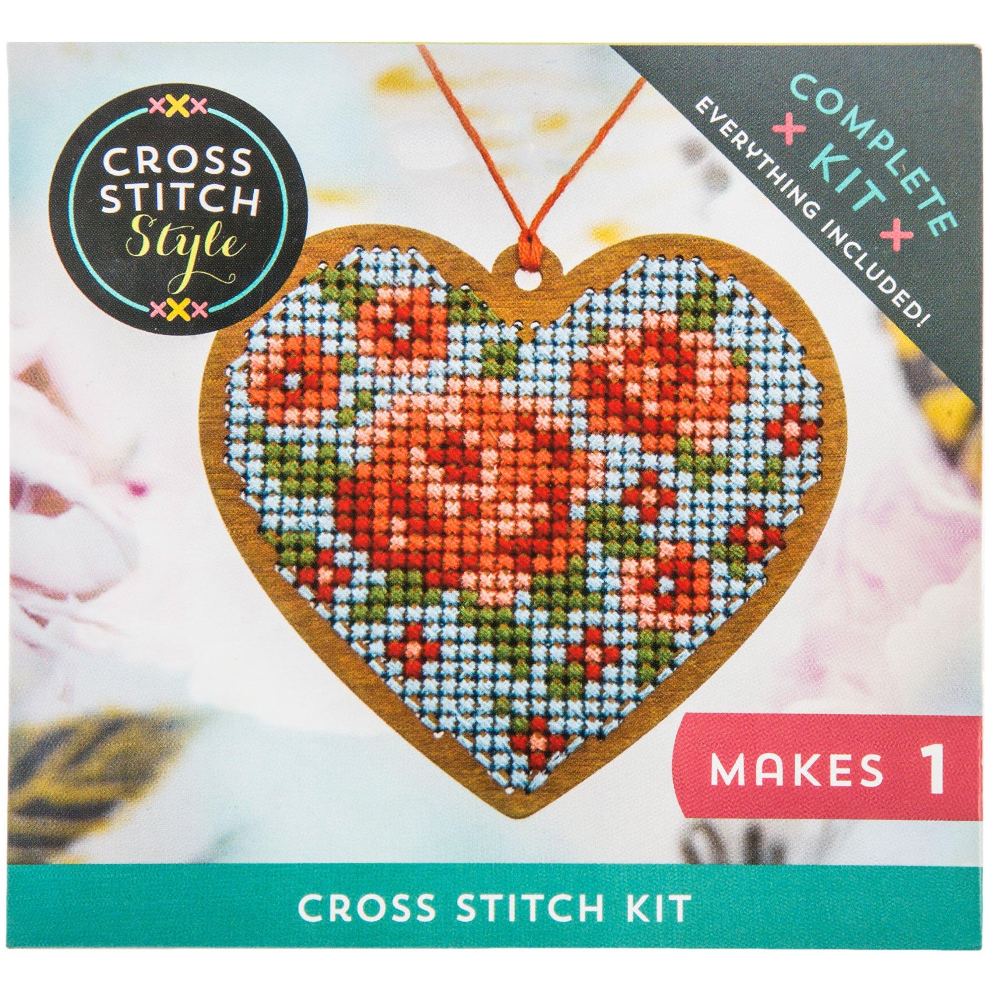 Heart Hands Stamped Embroidery Kit, Hobby Lobby