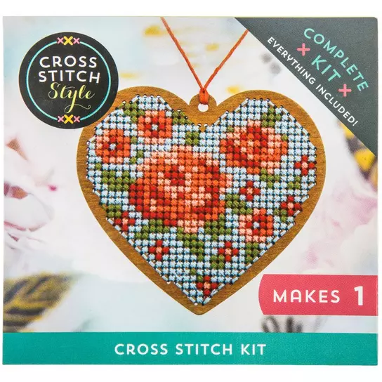 Heart Ornament Cross Stitch Kit, Hobby Lobby