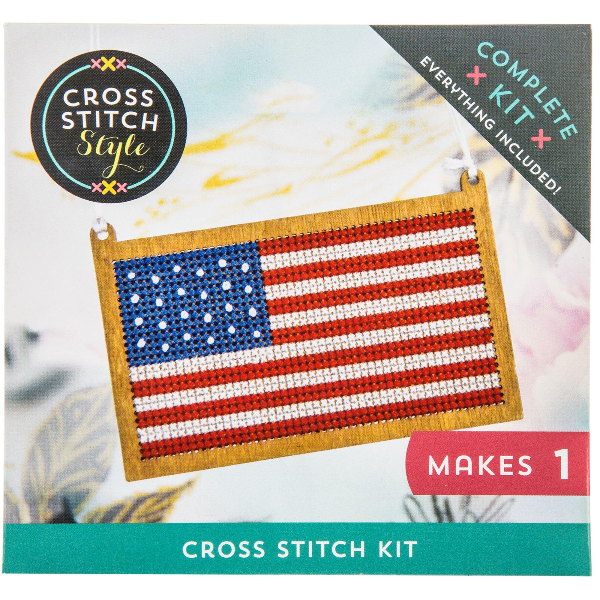 Flag Ornament Cross Stitch Kit Hobby Lobby 1621184