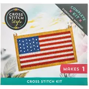 Flag Ornament Cross Stitch Kit