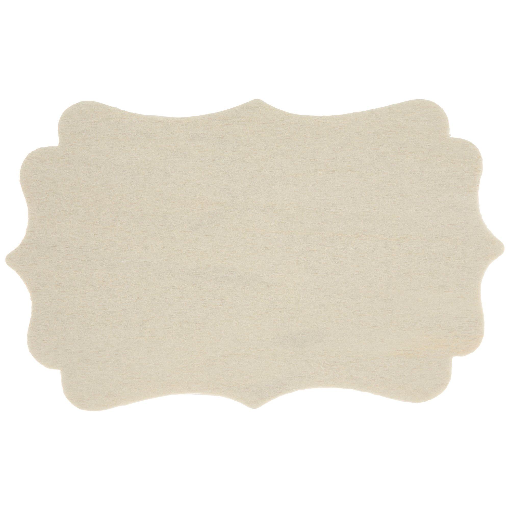 8pcs Oval Wood Cutout Shapes Unfinished Wooden Craft