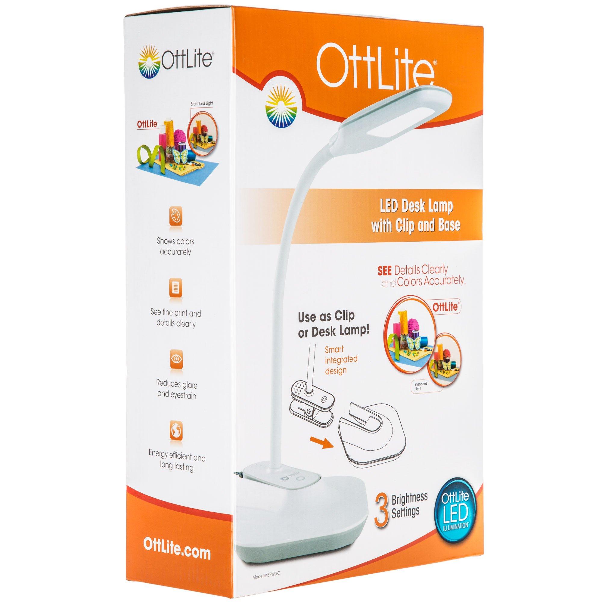 OttLite LED Clip/Freestanding Magnifier 