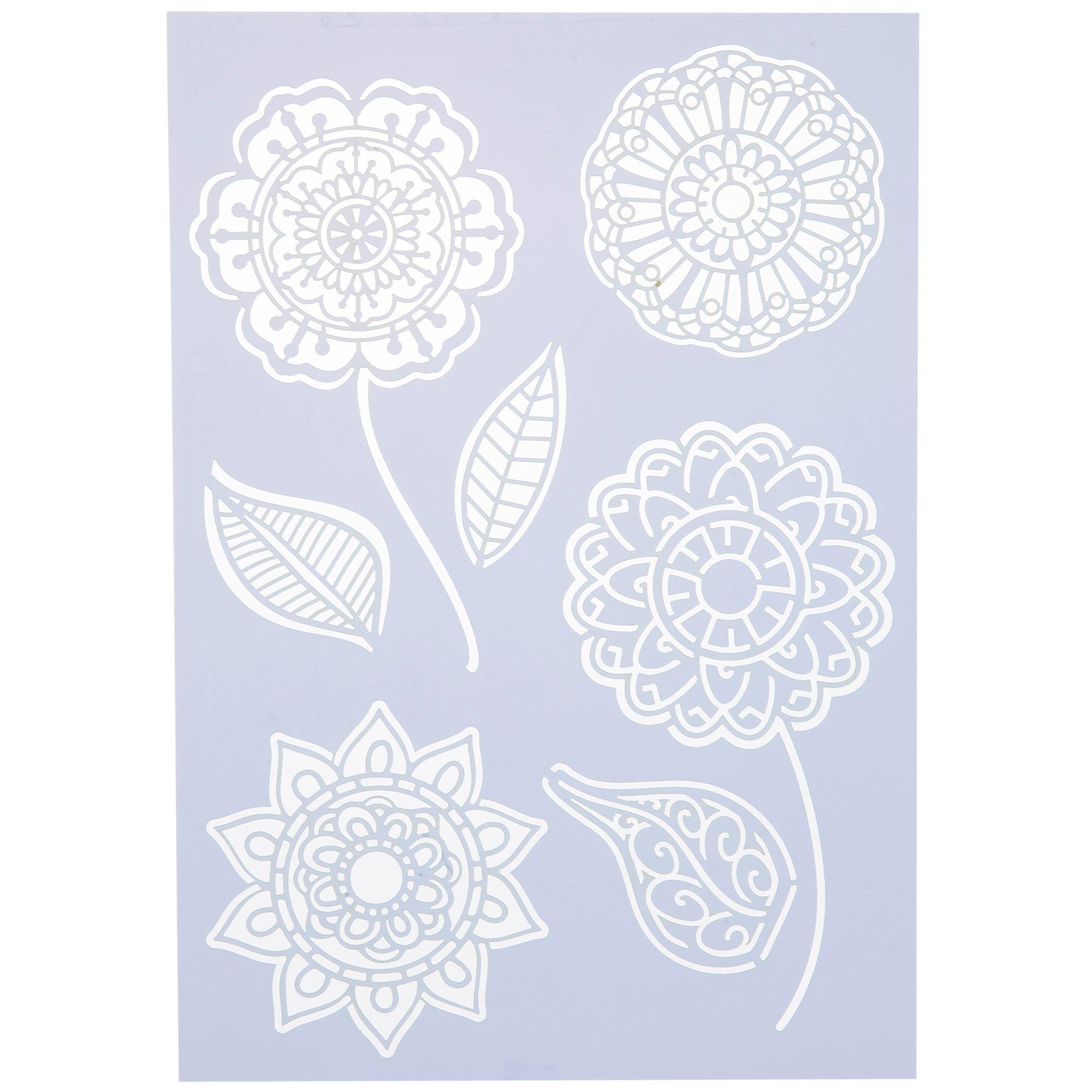 Boho Flowers Stencil Hobby Lobby 1623891