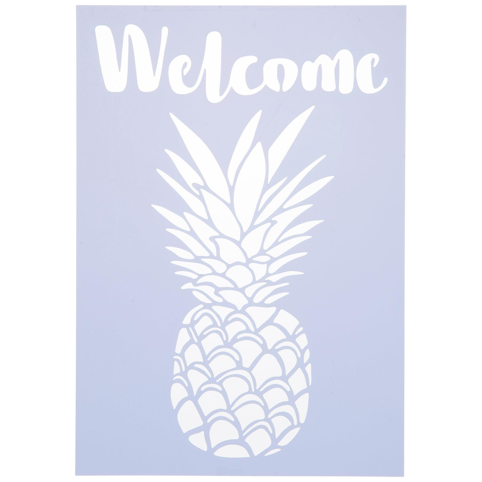 Welcome & Blessed Adhesive Stencil, Hobby Lobby