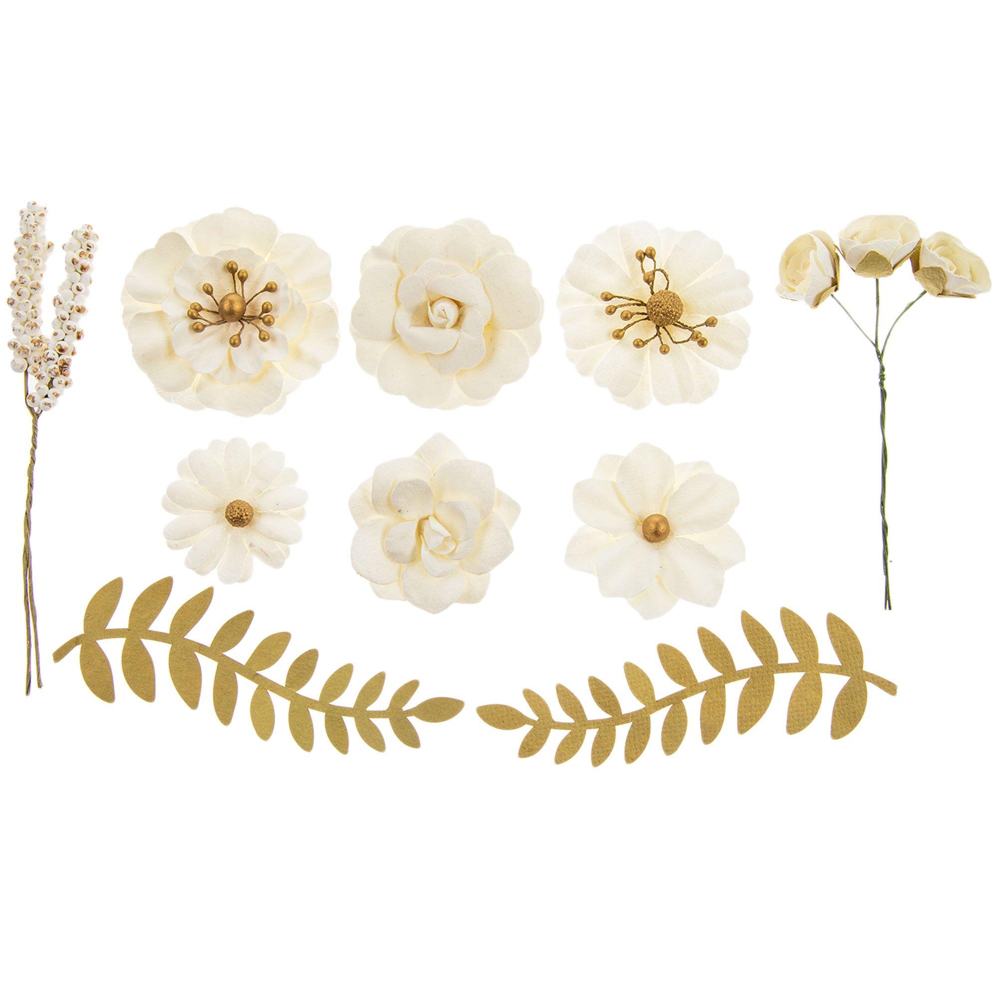 Paper Flower & Pick Embellishments