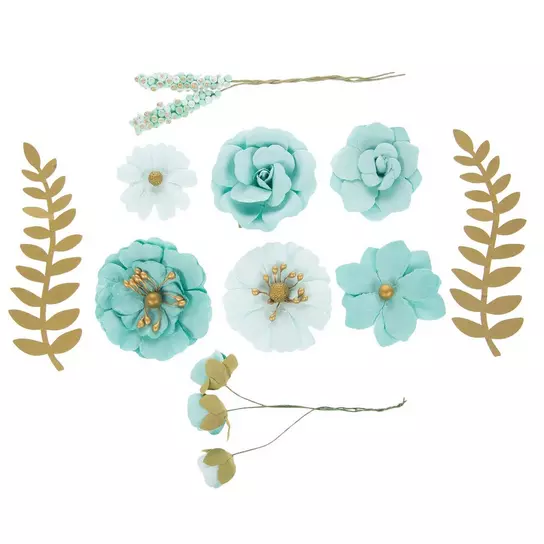Paper Flower & Pick Embellishments | Hobby Lobby | 1624170