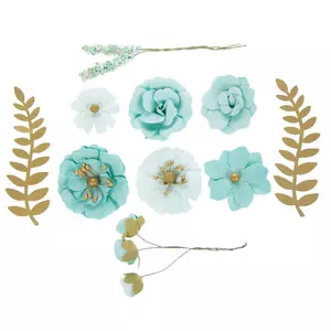 Paper Flower & Pick Embellishments