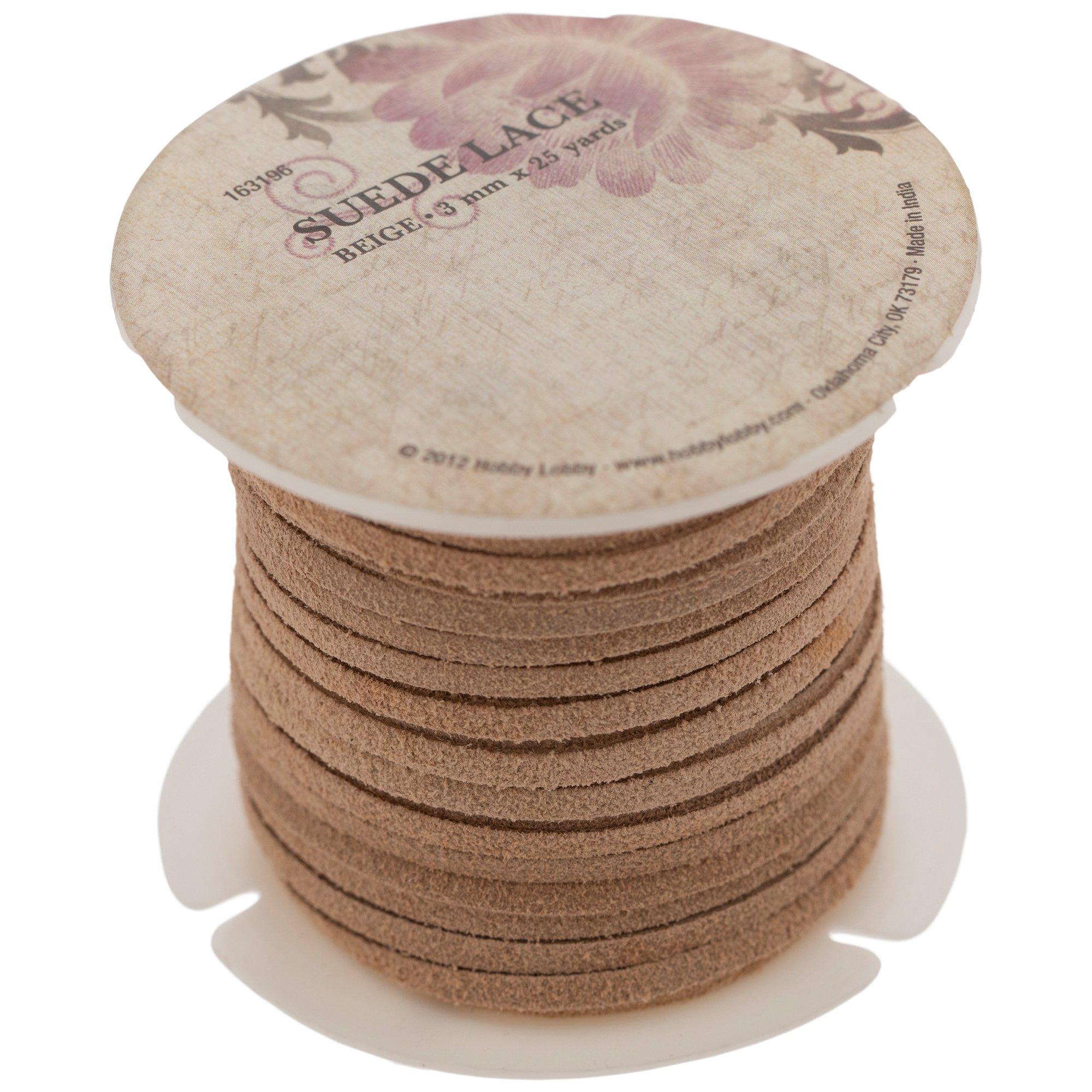 Suede Lace Spool 3mm Hobby Lobby 163196