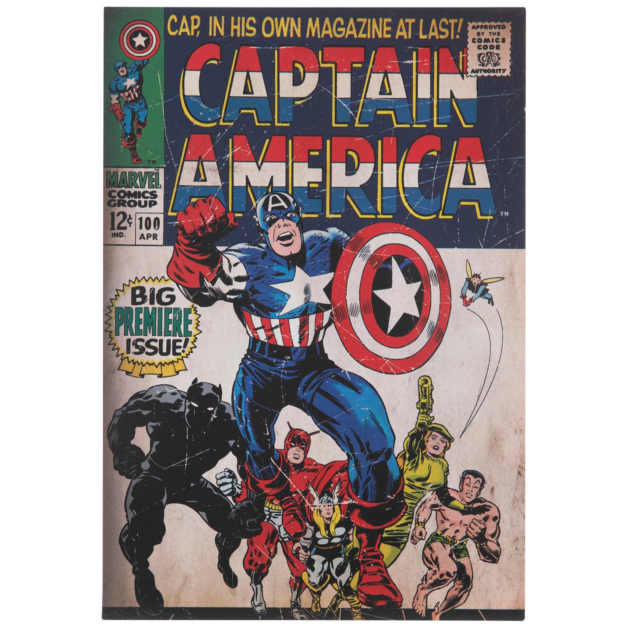 Captain America Comic Wood Wall Decor Hobby Lobby 1633221