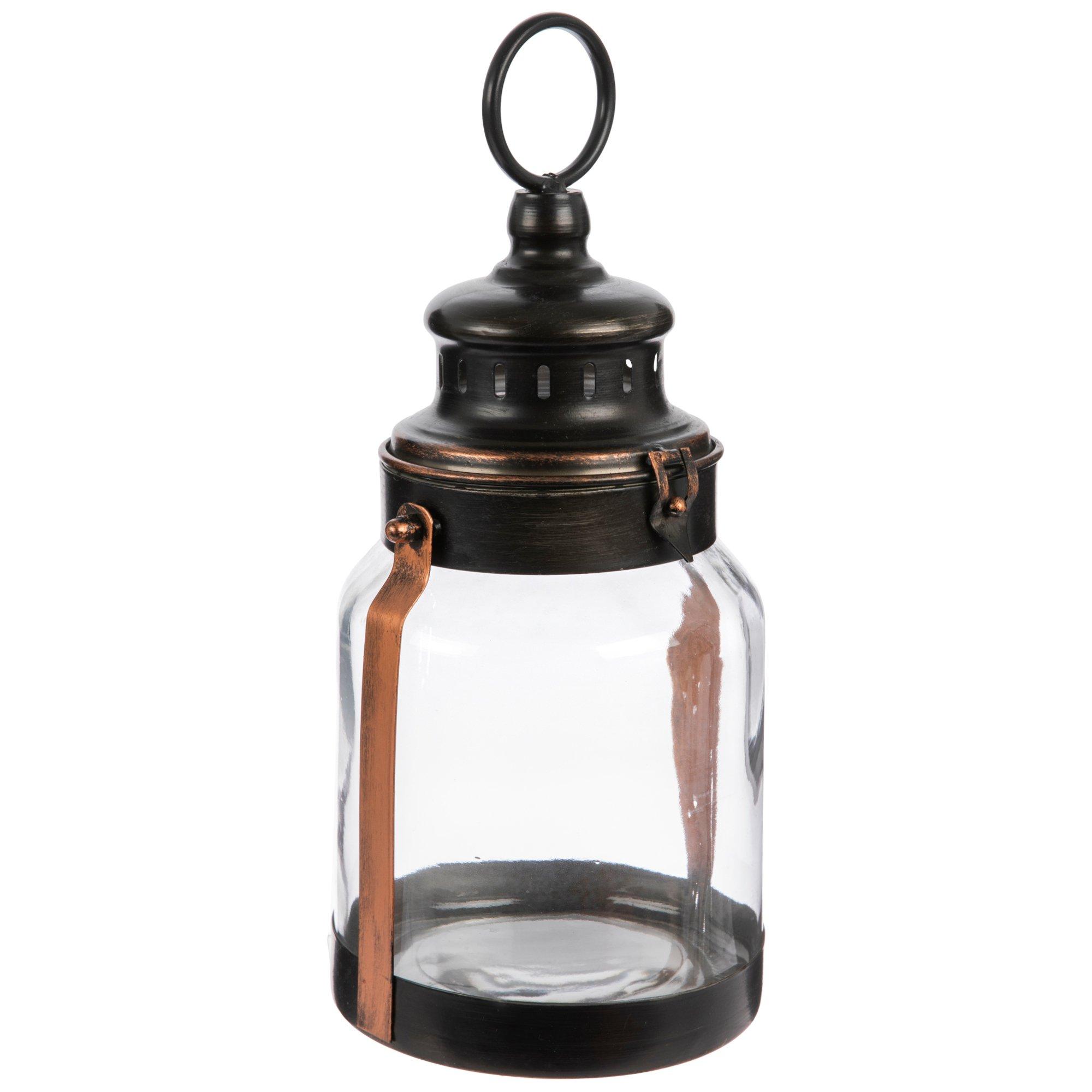 Burnished Black Metal Lantern | Hobby Lobby | 1637701