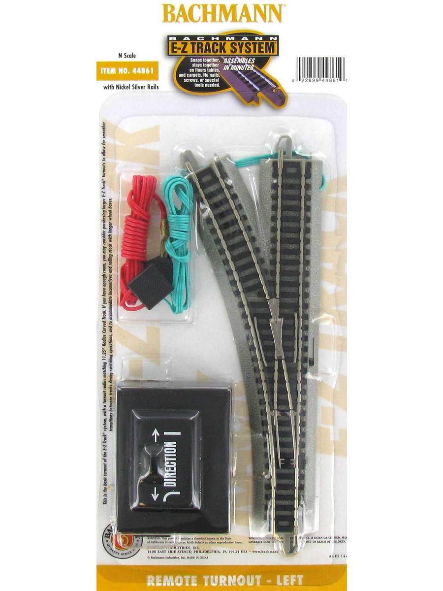 N Scale Left Remote Turnout E-Z Track System | Hobby Lobby | 163832