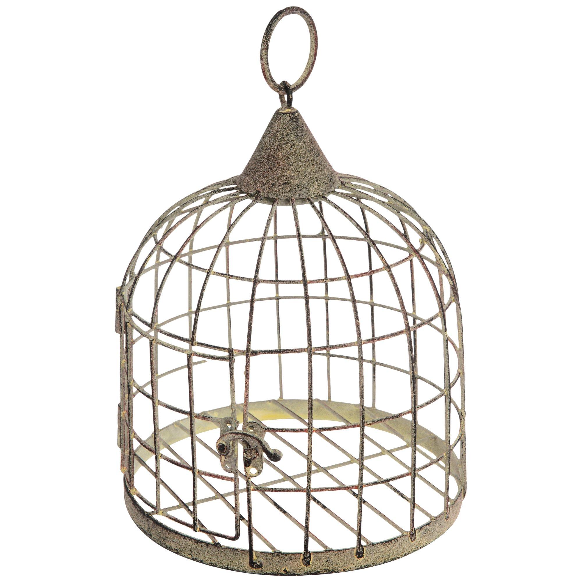 Rustic Metal Bird Cage Style Holder – Lillian Elsie Home