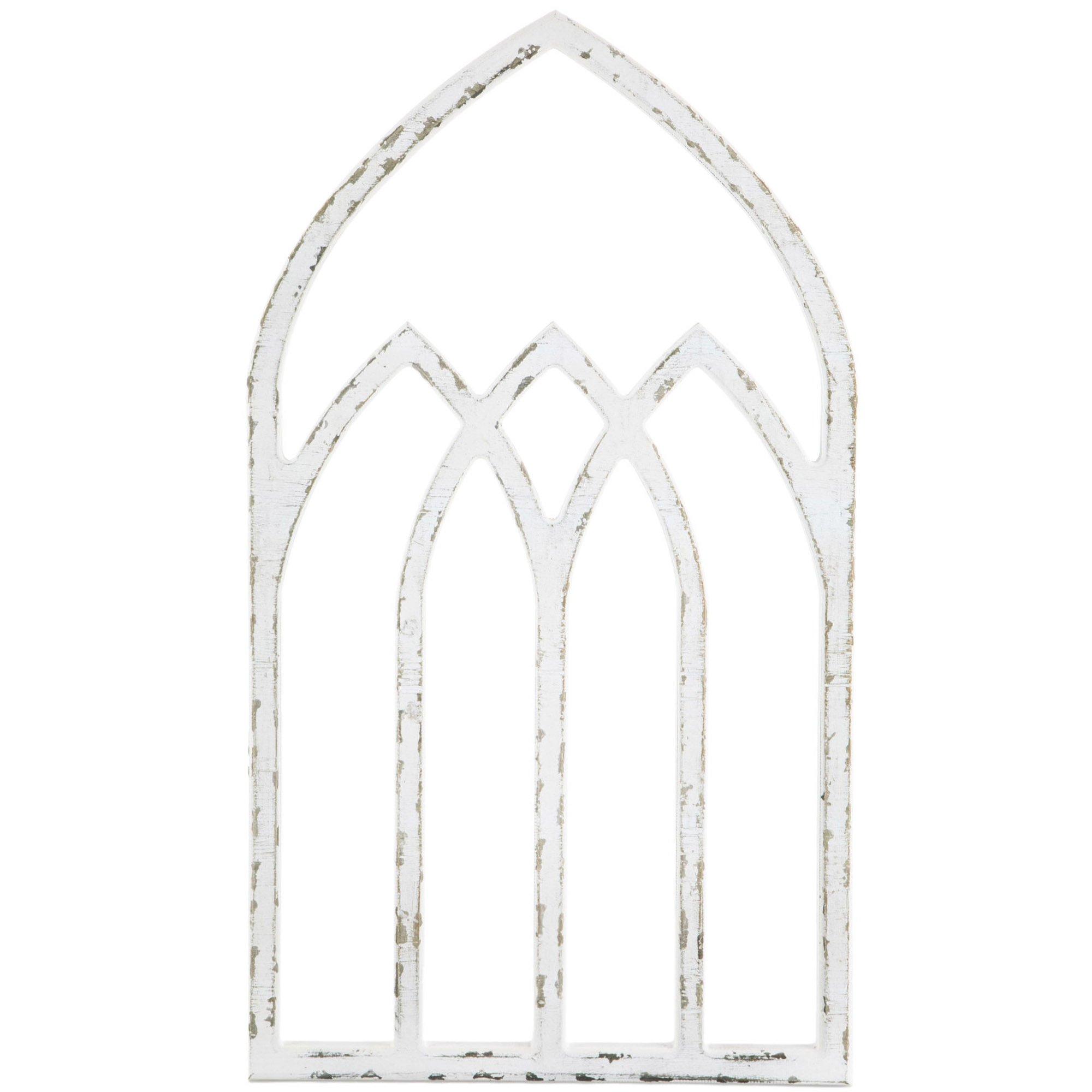 Distressed White Arched Wood Wall Decor Hobby Lobby 1640333