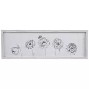 Blooming Flowers Wood Wall Decor