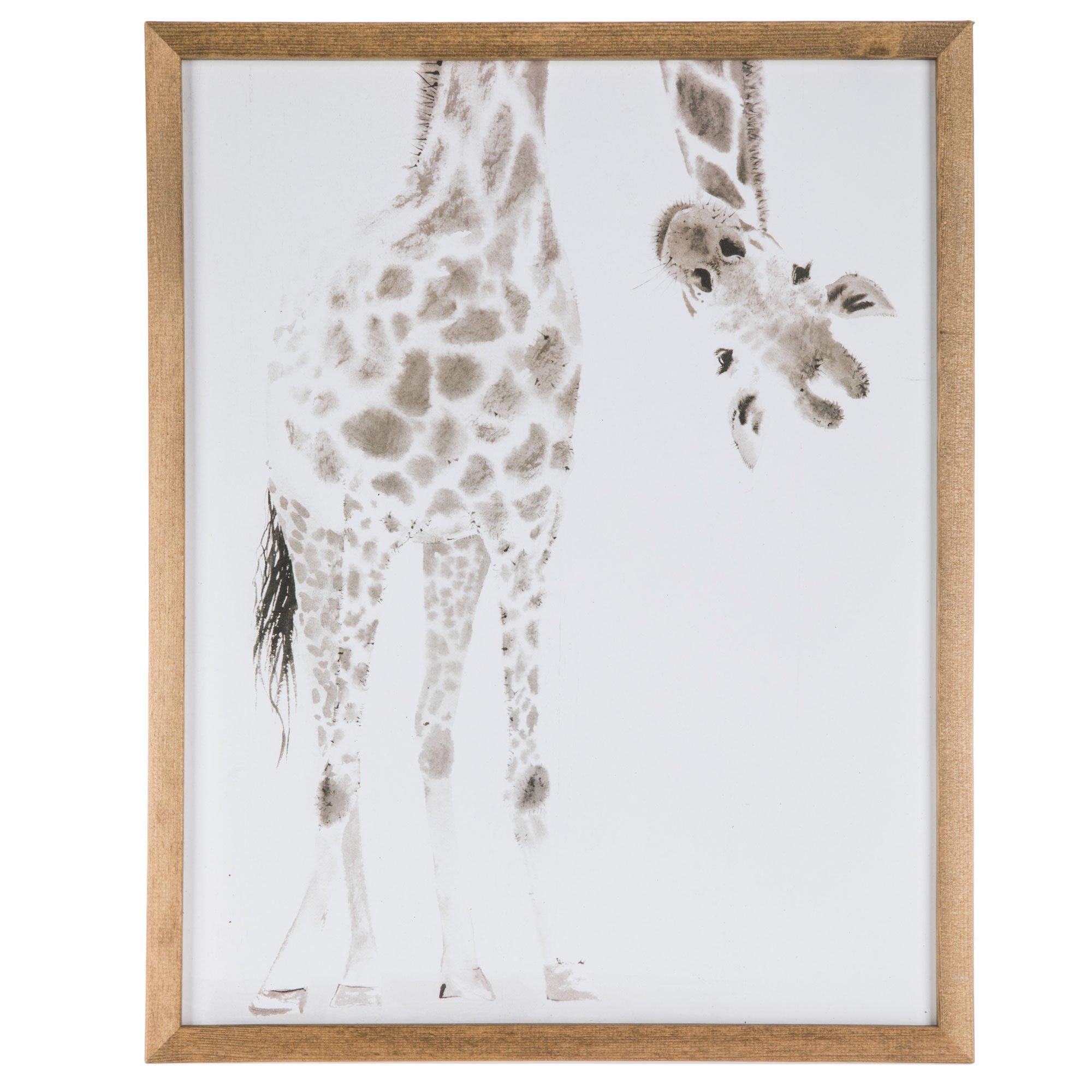Lv Giraffe Wall Art Mirror Frame