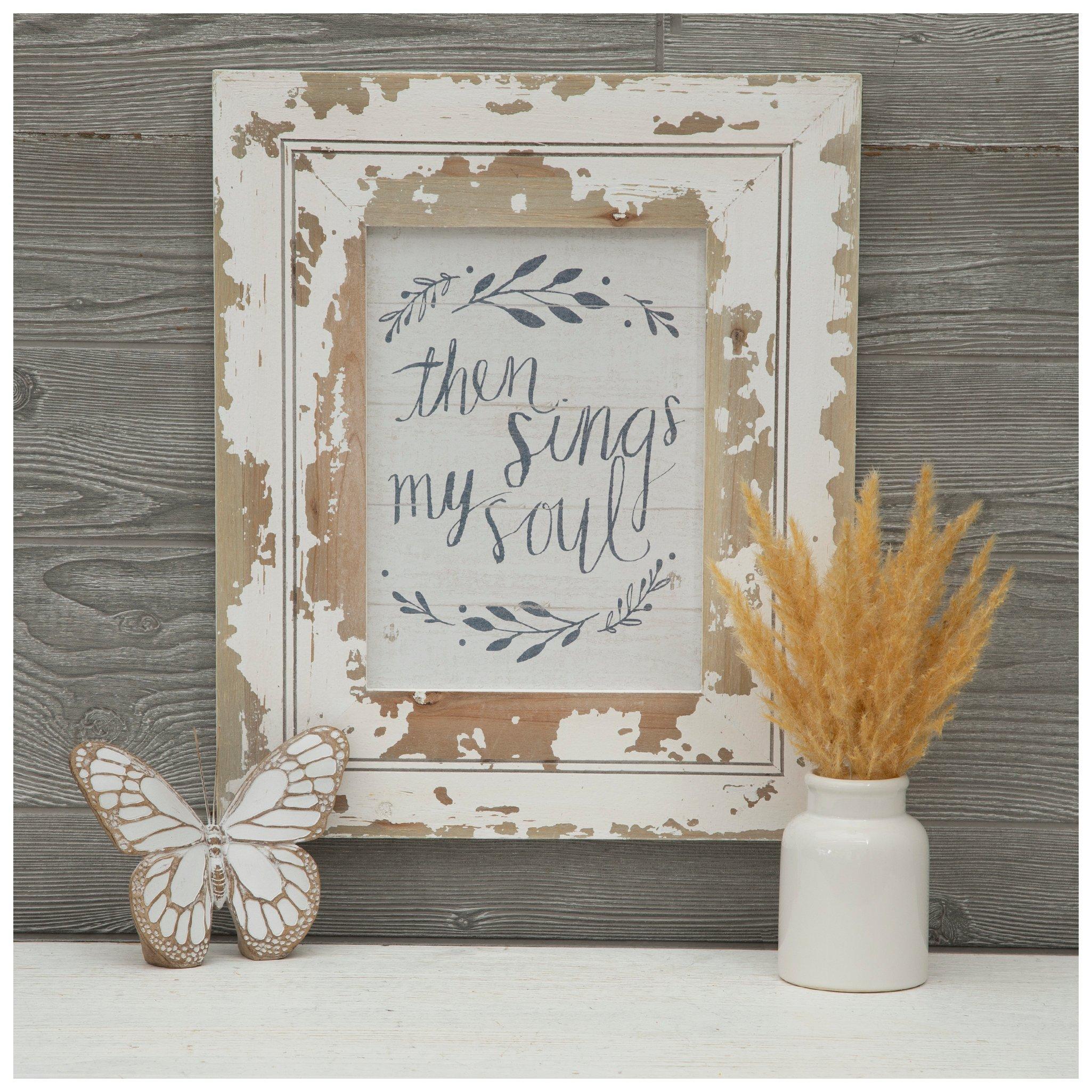 Then Sings My Soul Wood Wall Decor