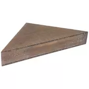 Brown Triangle Corner Wood Wall Shelf