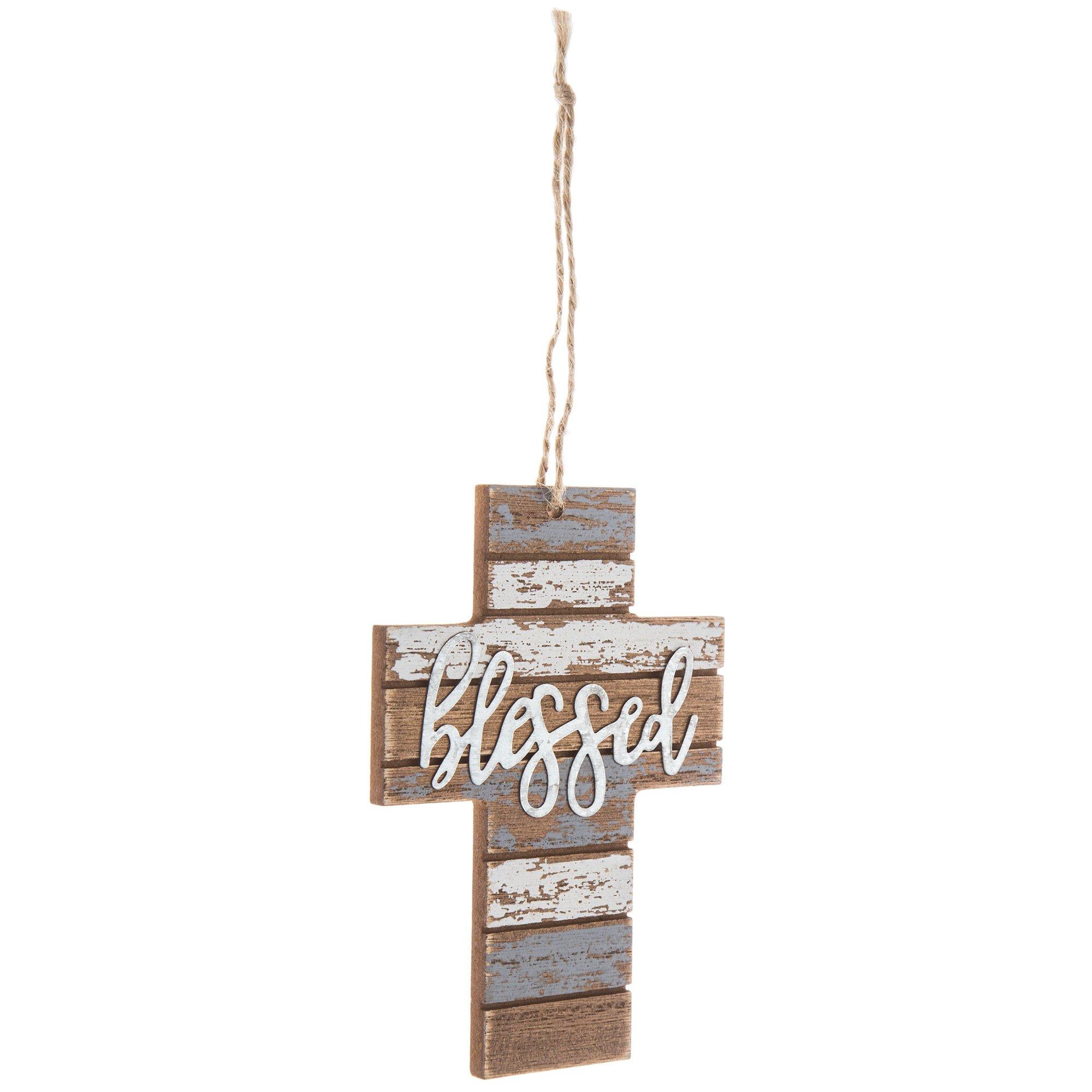 Blessed Distressed Wood Wall Cross Hobby Lobby 1648187