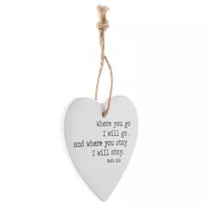 Ruth 1:16 Heart Ornament