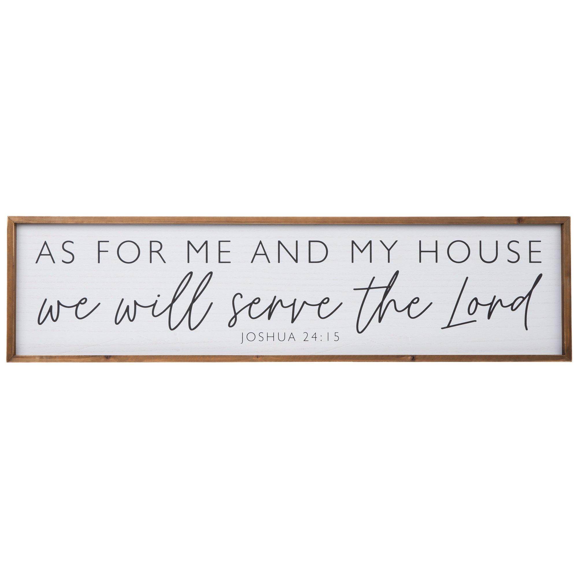 Joshua 24:15 Wood Wall Decor
