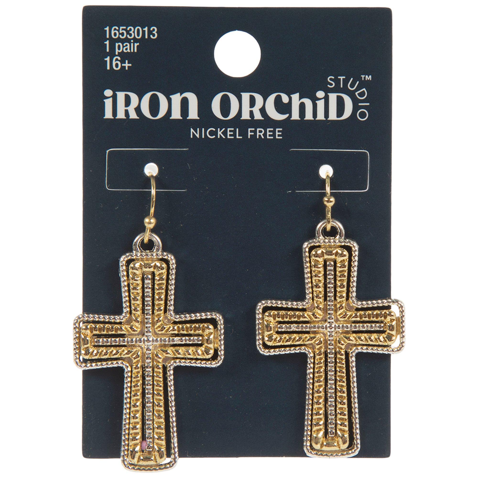 ★2022SS新作★MZUU★DAYZ Large Plumpy Cross Earrings ChunkyCross_Earrings_1_x280.