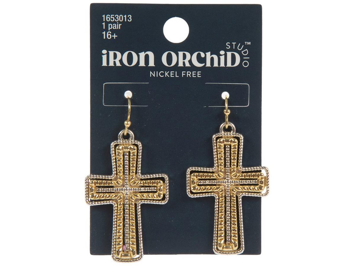 日本未入荷 CRAFTD London CRUCIFIX EARRING Crucifix Earring (Gold)