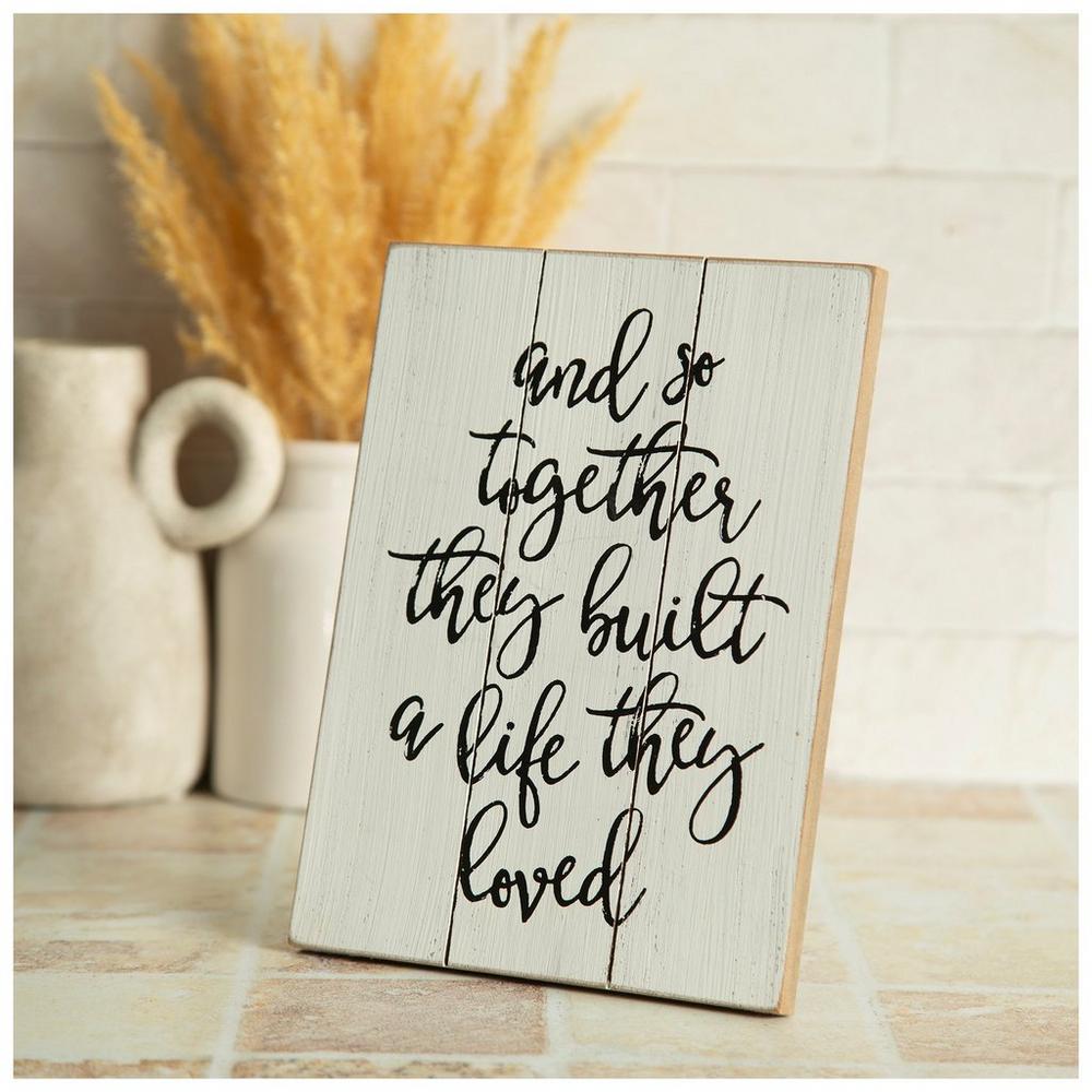 Together They Built A Life Wood Decor