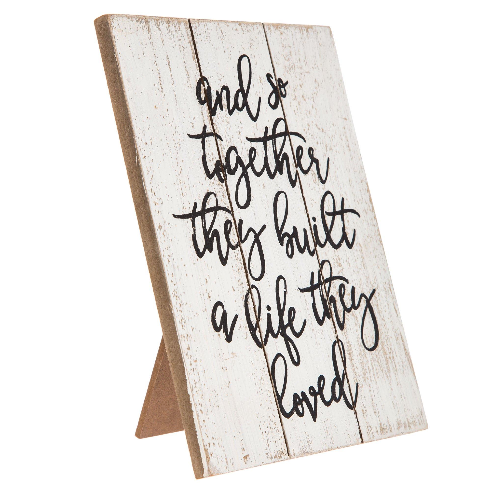 Together They Built A Life Wood Decor