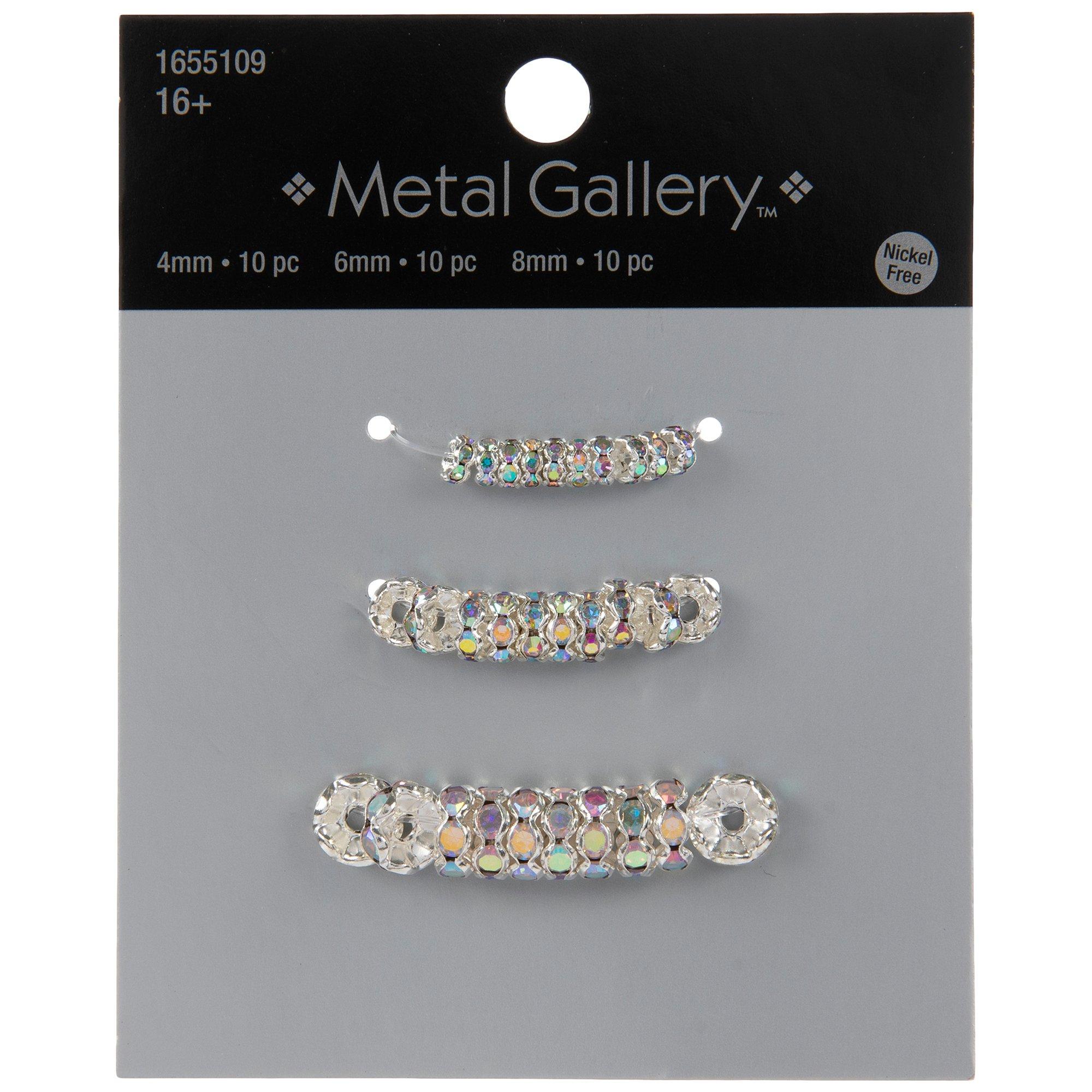 imitation rhodium & crystal ab