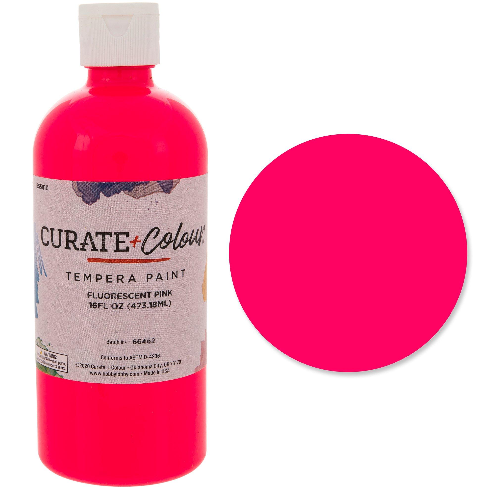 Curate + Colour Fluorescent Tempera Paint Hobby Lobby 1655810