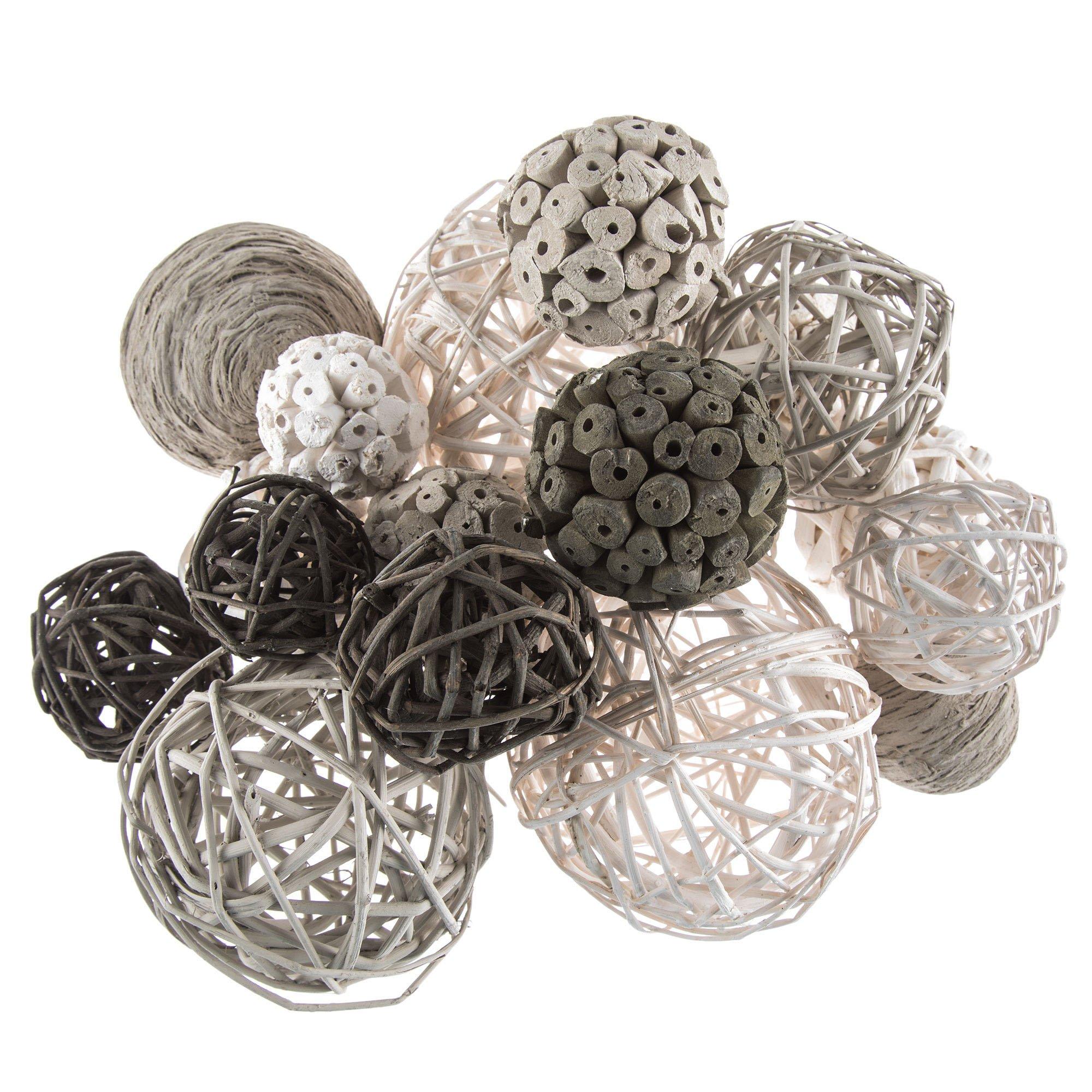 Gray & White Decorative Spheres Hobby Lobby 1658160