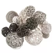 Gray & White Decorative Spheres