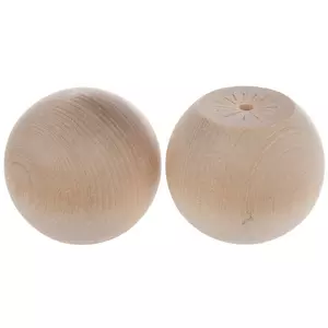 Package of 2 Unfinished Wood Finials. 81618 