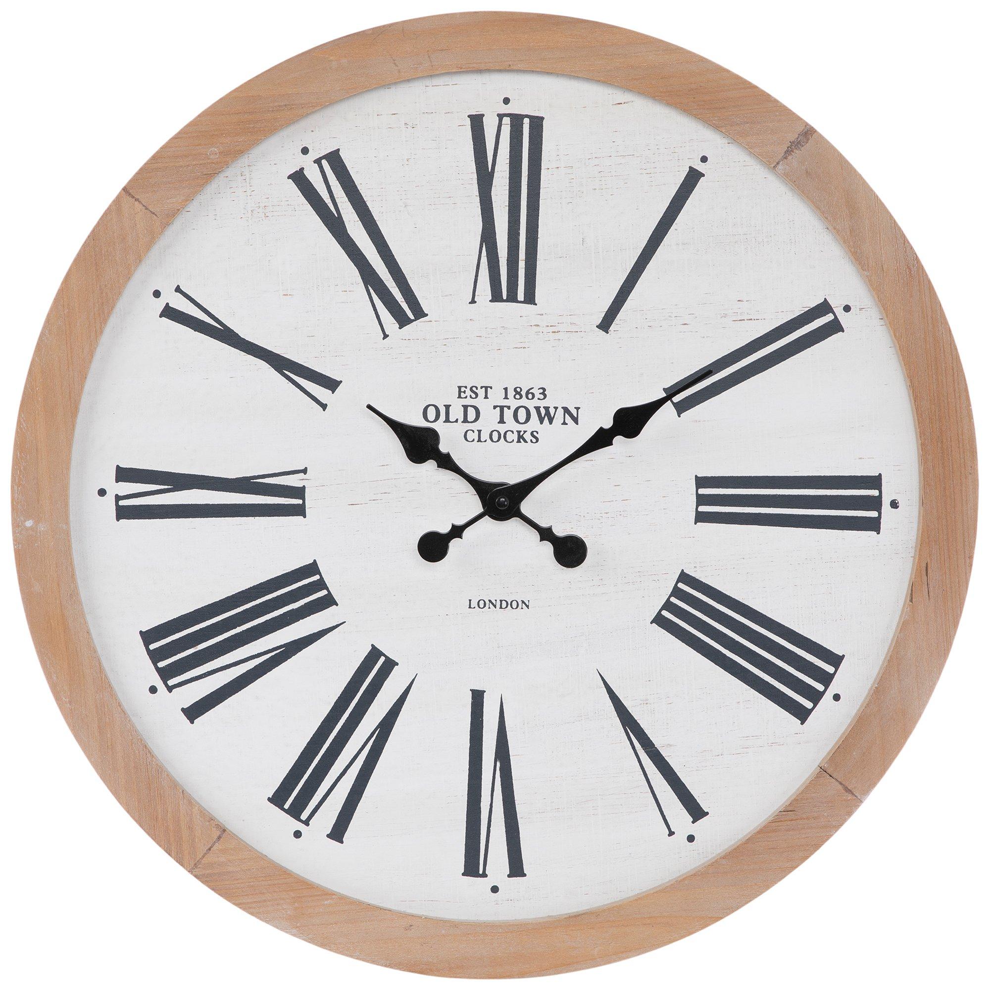 Old Town Wood Wall Clock Hobby Lobby 1659010