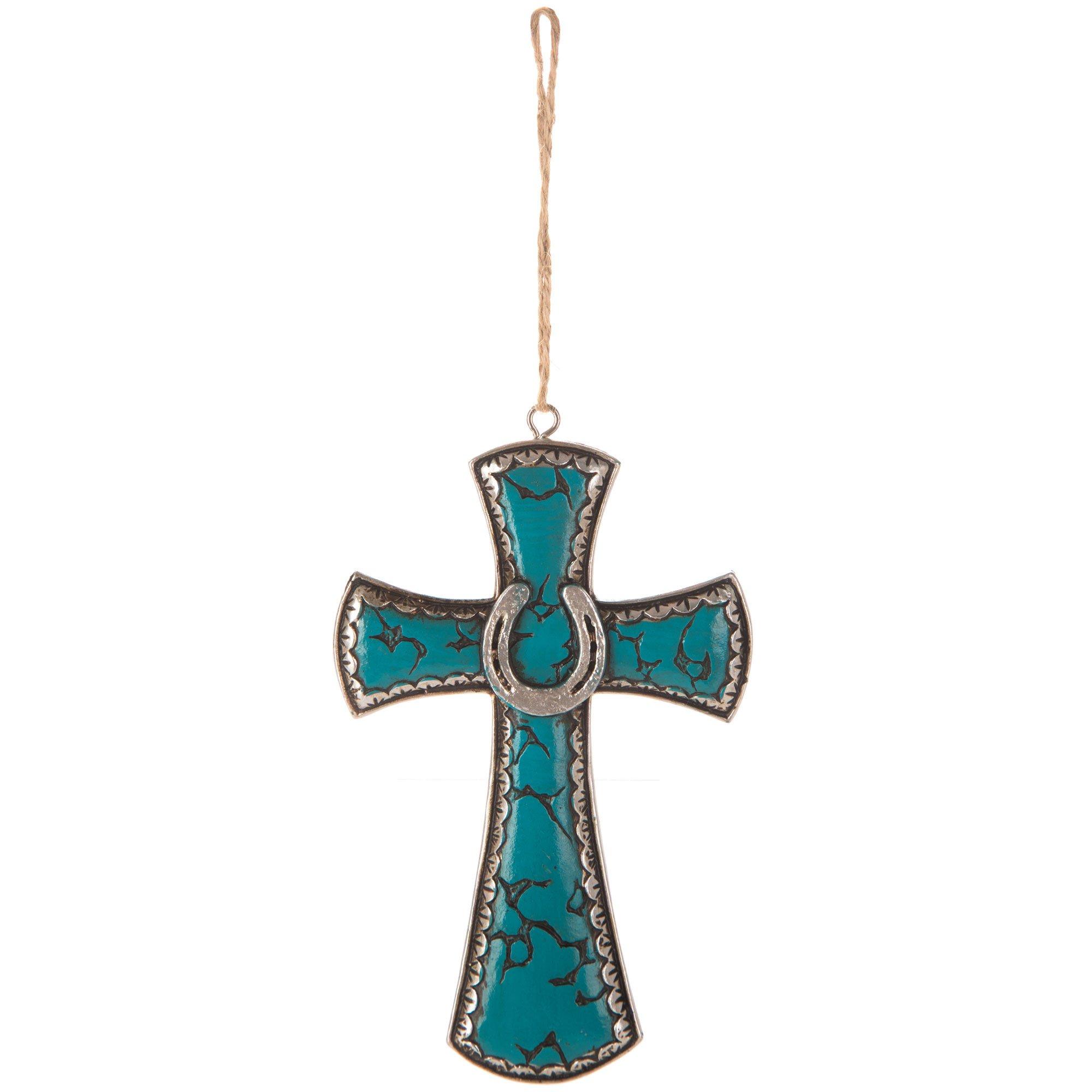 Turquoise Horseshoe Wall Cross Hobby Lobby 1662451