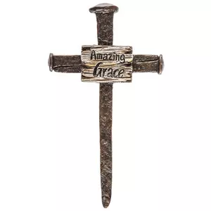 Amazing Grace Nail Wall Cross
