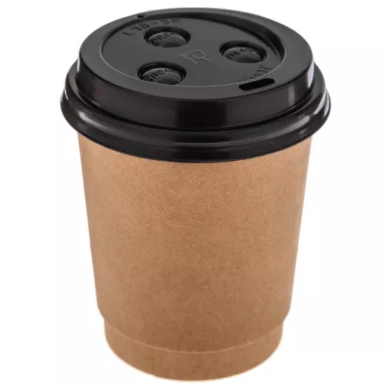 Hot pin break out Style Kraft Paper Coffee Cups With Lids, Hobby