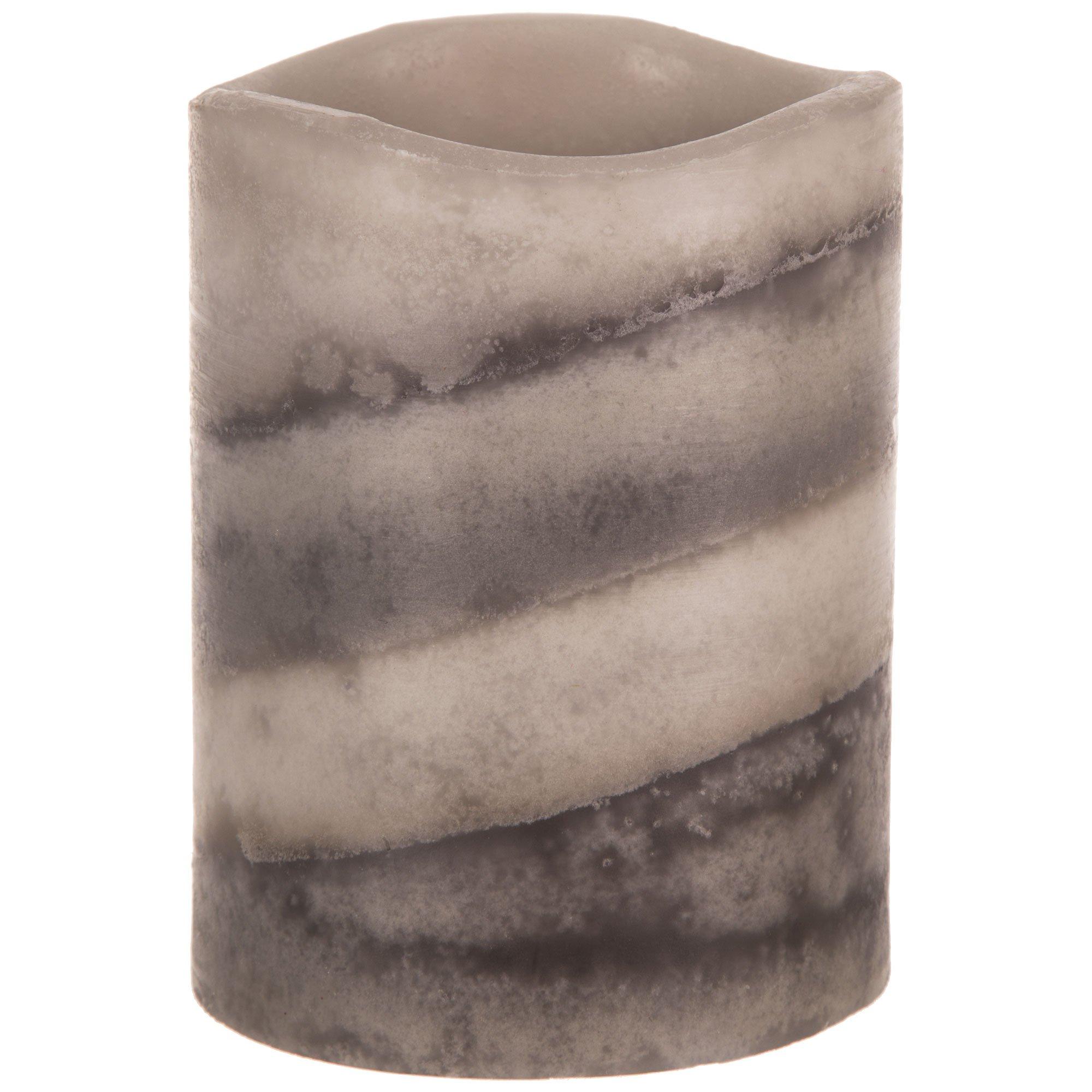 Gray Layered LED Pillar Candle Hobby Lobby 1663467