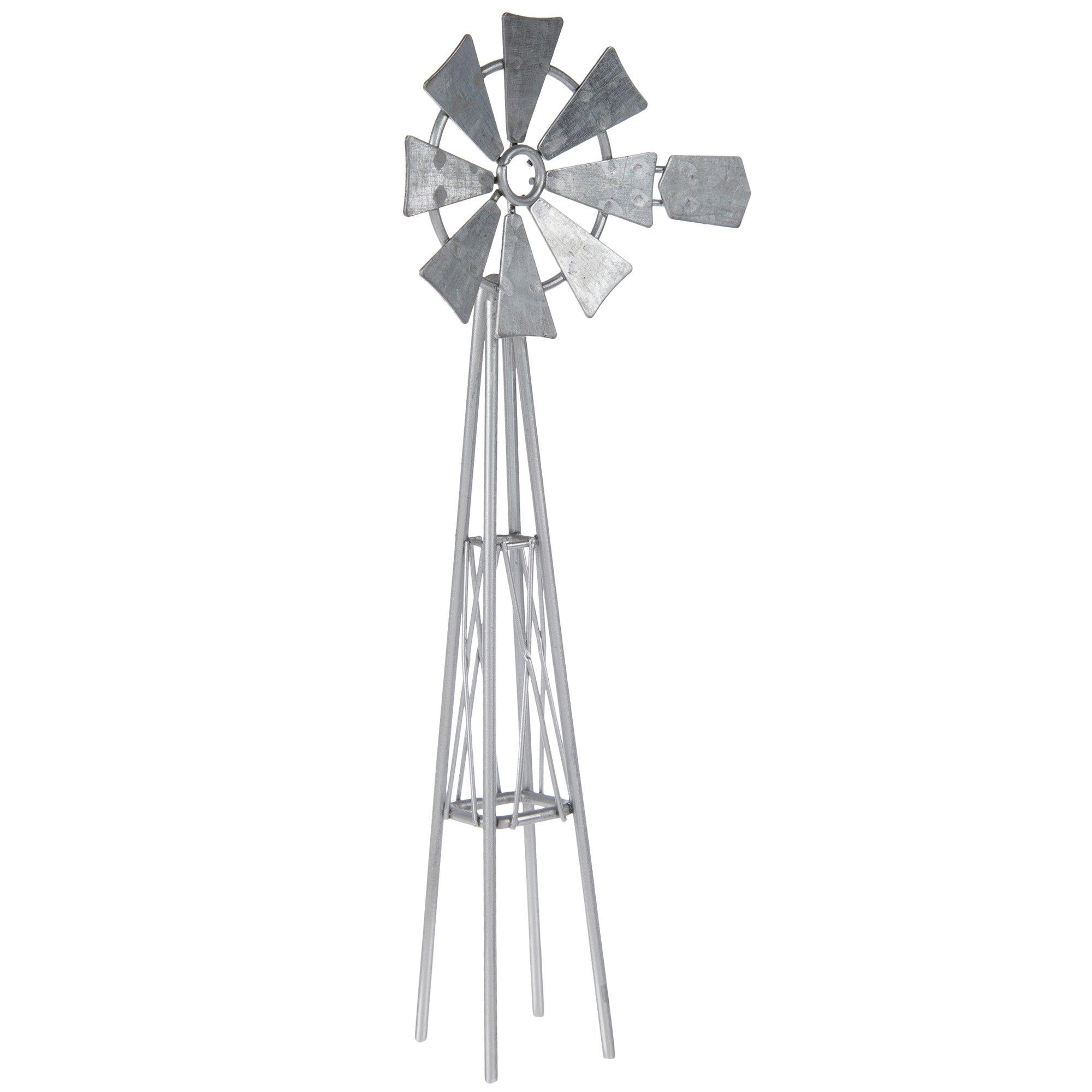 Miniature Galvanized Metal Windmill Hobby Lobby 1666726