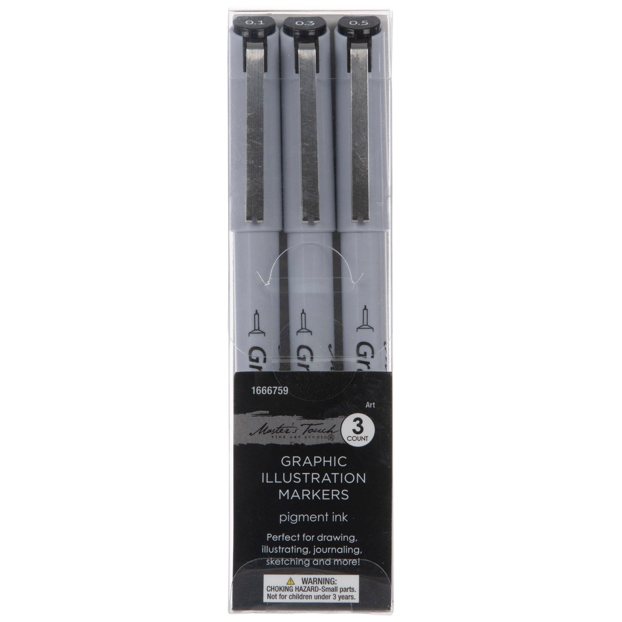  Pigma Sakura Micron - Pigment Fineliners 0.3Mm Black [Pack Of  3] : Arts, Crafts & Sewing