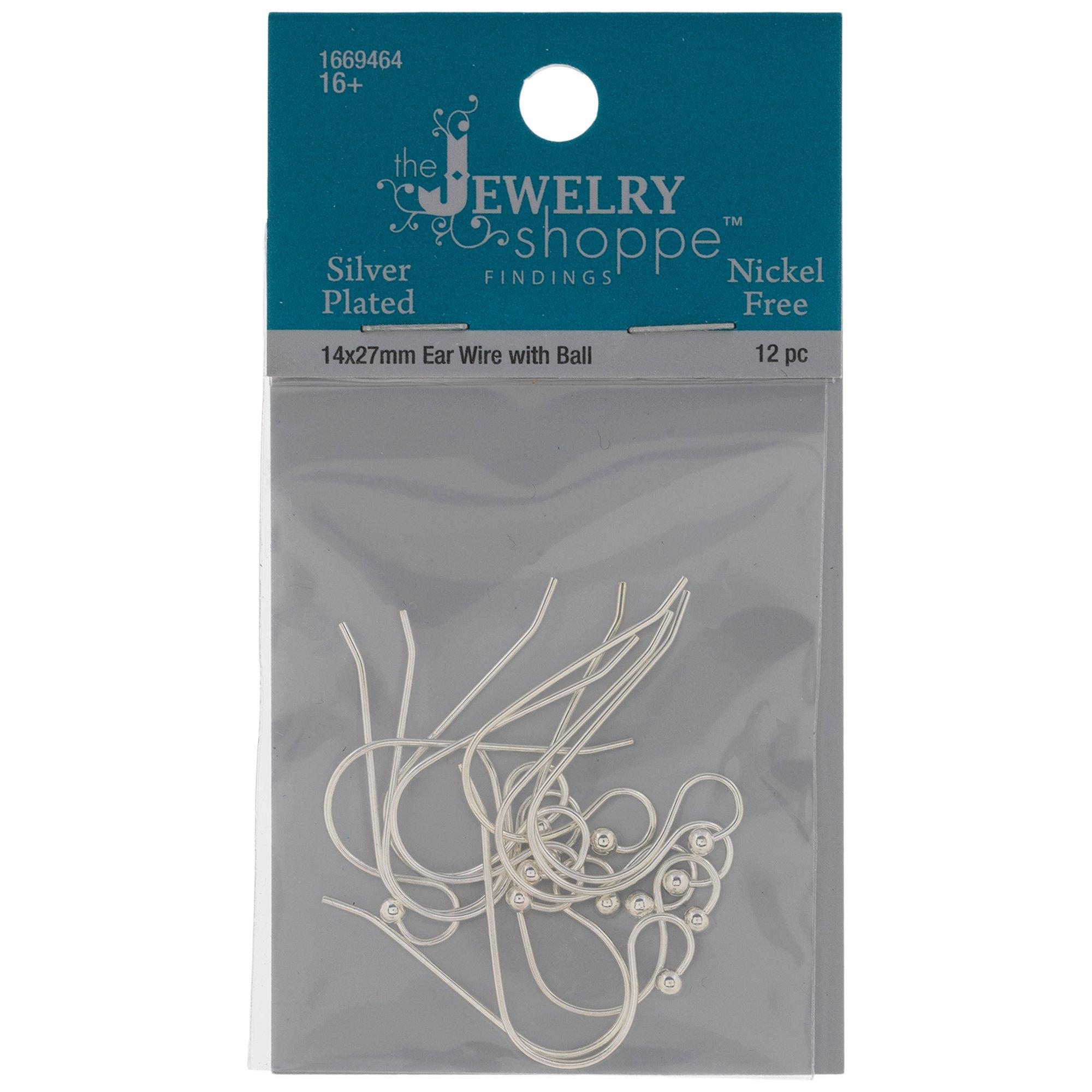 Beading and Jewelry 50 Fish-Hook Earring Wires Silver