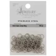 Stainless Steel Open Jump Rings - 6mm