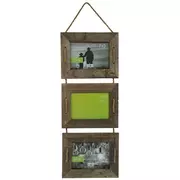 Barnwood Rope Collage Wall Frame