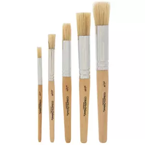 Stencil Paint Brushes - 5 Piece Set