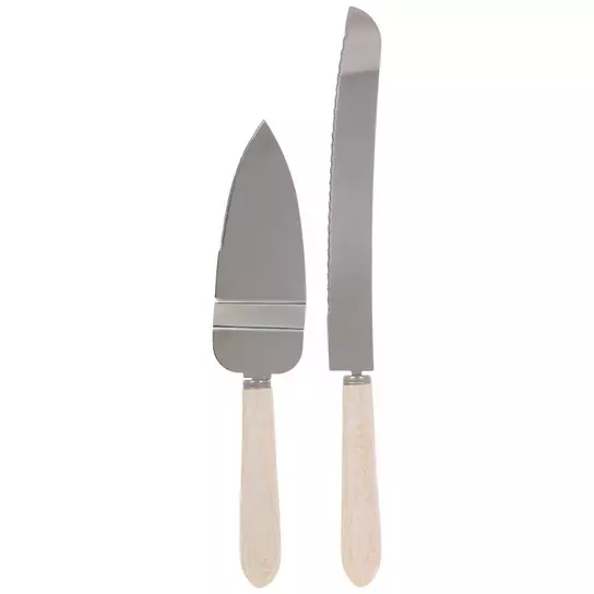 Rustic Wedding Cake Knife And Server Set Stainless Steel Cake